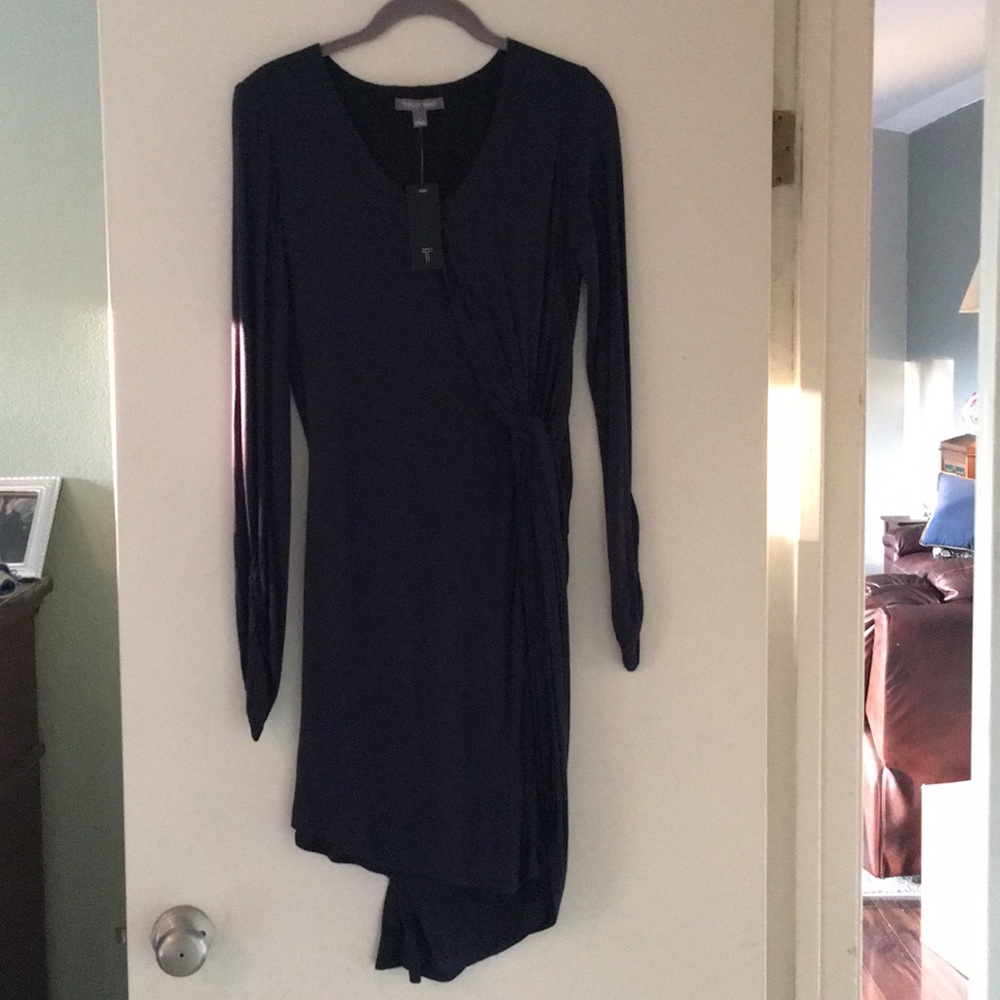 Navy high low dress size medium Tinley Road